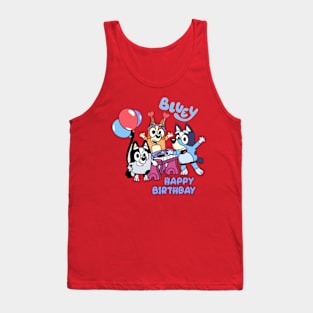 bluey happy birthday Tank Top